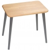 Stylowy Skandynawski stolik prostokątny Modern Oak 47 Dąb/Grafitowy Moon Wood do salonu.