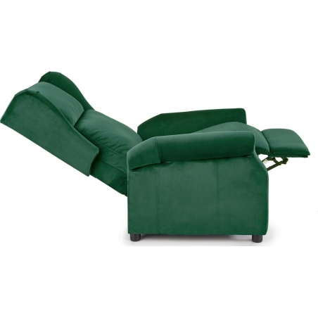 Agustin II dark green velvet armchair Halmar
