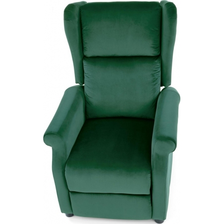 Agustin II dark green velvet armchair Halmar
