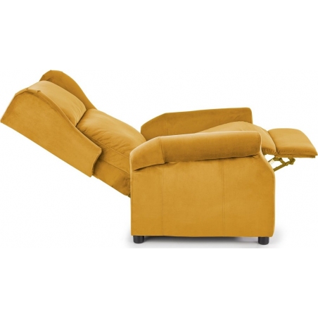 Agustin II yellow velvet armchair Halmar