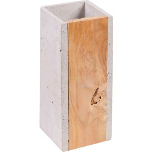 Orto Teak concrete wall lamp with wood LoftLight