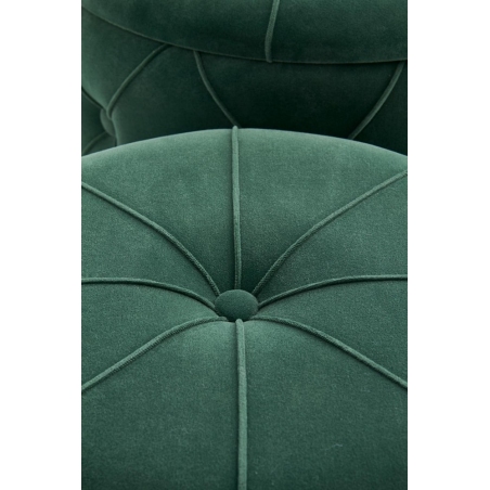 Polly dark green set of glamour pouffes Halmar