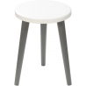 Crystal White II 54 white&amp;graphite scandinavian stool Moon Wood
