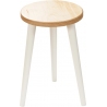Freakexpo II 54 white wooden stool Moon Wood