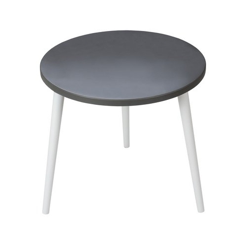 Naveen 41 graphite&amp;grey round children's coffee table Moon Wood