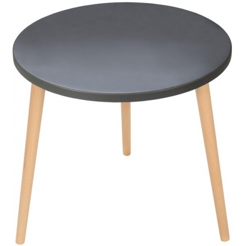 Naveen 41 graphite&amp;beech round children's coffee table Moon Wood