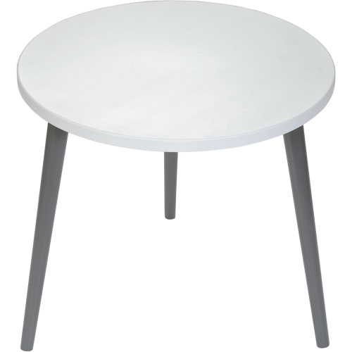 Attina 41 grey&amp;graphite round children's coffee table Moon Wood