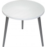 Attina 41 grey&amp;graphite round children's coffee table Moon Wood