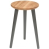 Kiara 34 oak&amp;graphite wooden children's stool Moon Wood