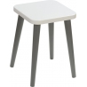 Attina 34 grey&amp;graphite square children's stool Moon Wood