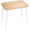 Stylowy Skandynawski stolik prostokątny Modern Oak 47 Dąb/Biały Moon Wood do salonu.