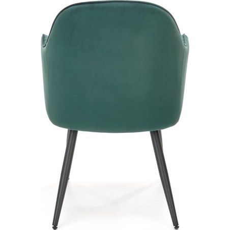 Krzesło fotelowe z poduszką K464 Velvet zielone Halmar