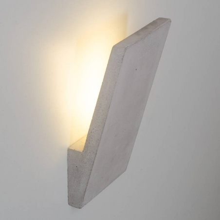 Industrialny Kinkiet betonowy Irma LED Szary LoftLight do sypialni i salonu.