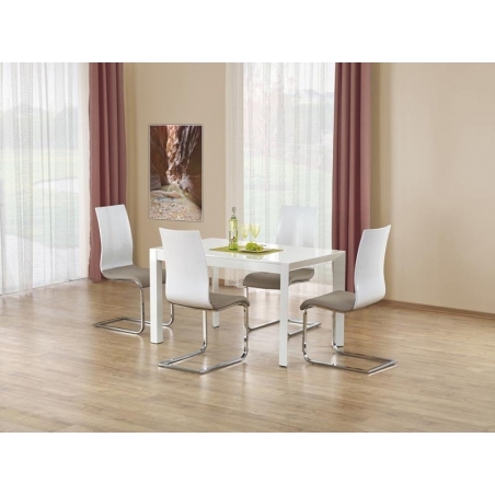 Stylowy Stół rozkładany Stanford XL 130x80 Biały Halmar do jadalni, kuchni i salonu.