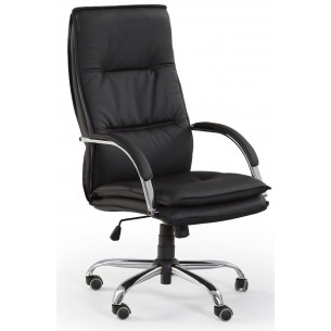 Stanley black office armchair Halmar