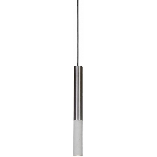 Stylowa Lampa betonowa wisząca Kalla Inox 53 LED Szara LoftLight nad wyspę w kuchni.