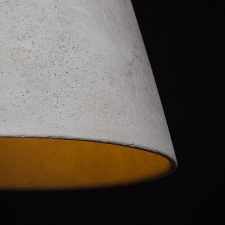 Industrialna Lampa betonowa wisząca Kopa 36 Szara LoftLight do salonu i sypialni.