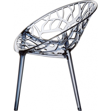 Krzesło ażurowe Crystal Szary przeźroczysty Siesta