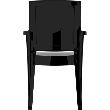 Arthur black chair with armrests Siesta
