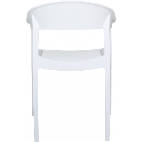 Carmen white chair with armrests Siesta