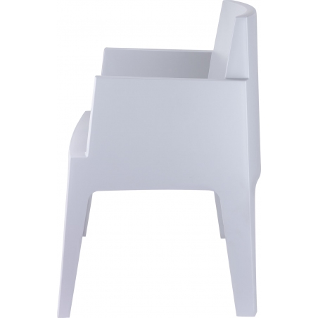 Krzesło ogrodowe z podłokietnikami Box Armchair Szare Siesta