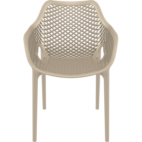 Krzesło ażurowe z podłokietnikami Air XL Beżowe Siesta