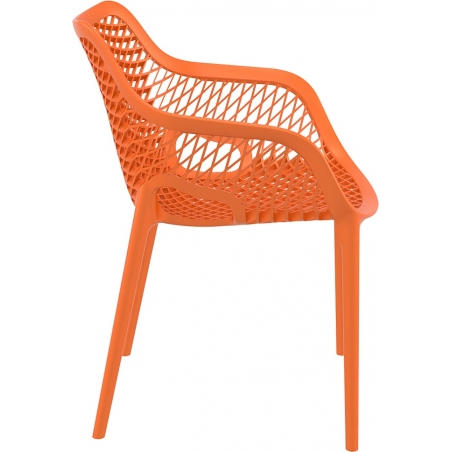 Air XL orange openwork chair with armrests Siesta
