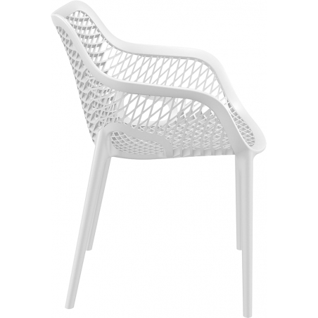 Krzesło ażurowe z podłokietnikami Air XL Białe Siesta
