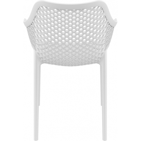 Krzesło ażurowe z podłokietnikami Air XL Białe Siesta