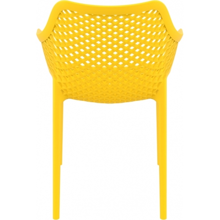 Krzesło ażurowe z podłokietnikami Air XL Żółte Siesta