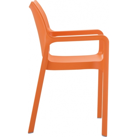 Krzesło ogrodowe z podłokietnikami Diva Armchair Pomarańczowe Siesta