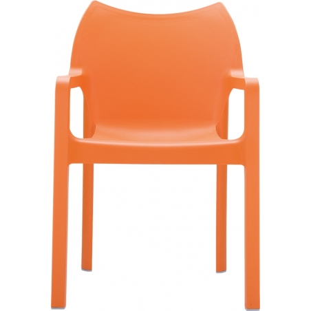 Krzesło ogrodowe z podłokietnikami Diva Armchair Pomarańczowe Siesta