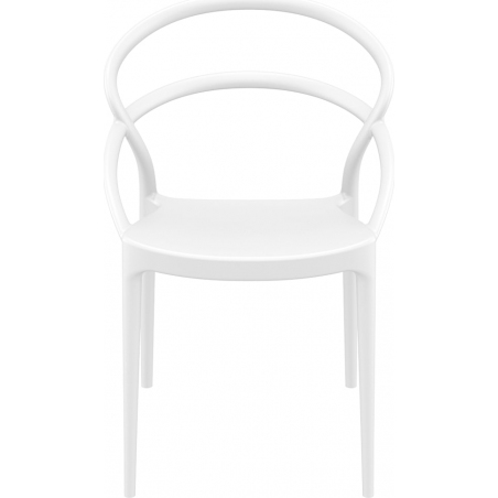 Krzesło z tworzywa Pia Białe Siesta