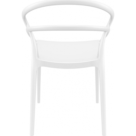 Pia white polypropylene chair Siesta
