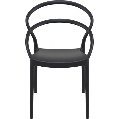 Krzesło z tworzywa Pia Czarne Siesta
