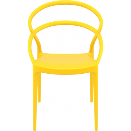 Pia yellow polypropylene chair Siesta