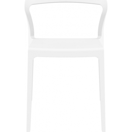 Krzesło z tworzywa Snow Białe Siesta