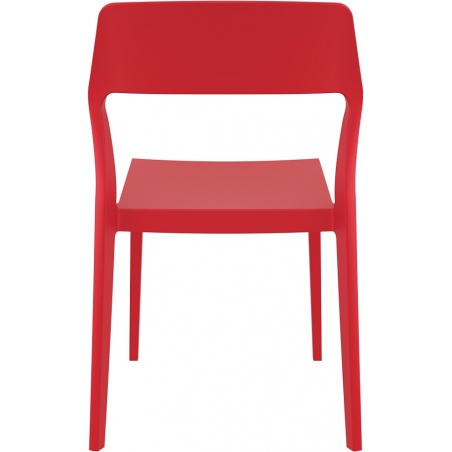 Snow red polypropylene chair Siesta