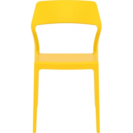 Krzesło z tworzywa Snow Żółte Siesta