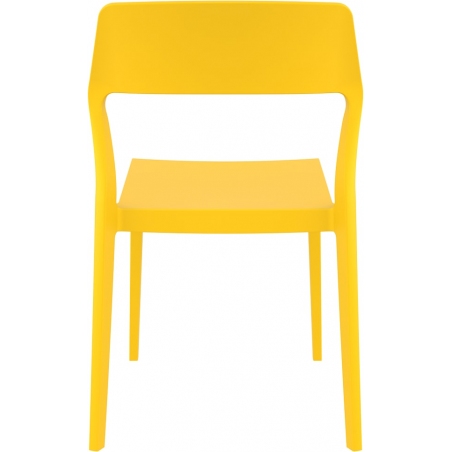 Krzesło z tworzywa Snow Żółte Siesta