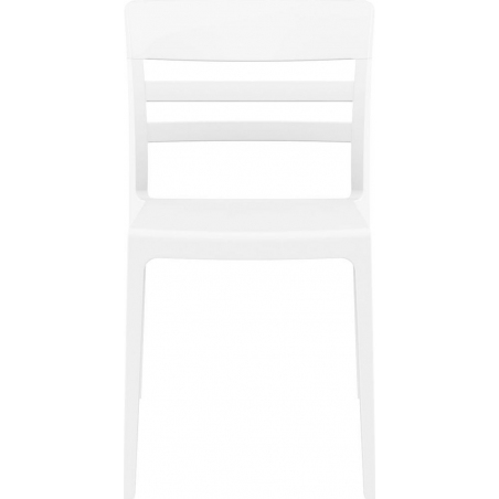 Moon white polypropylene chair Siesta