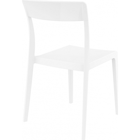 Flash white polypropylene chair Siesta