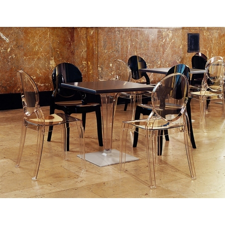 Krzesło przezroczyste z tworzywa Elizabeth Siesta