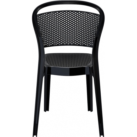 Bee black polypropylene chair Siesta