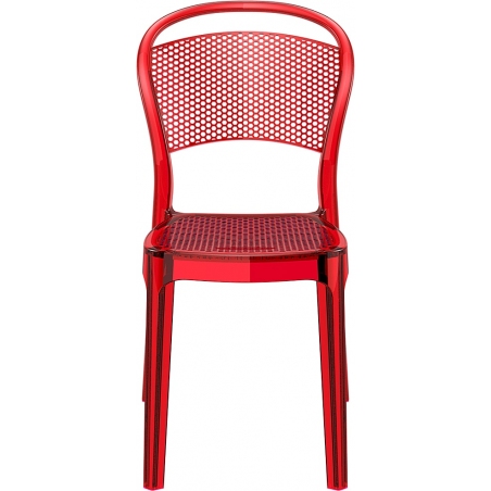 Bee red transparent polypropylene chair Siesta