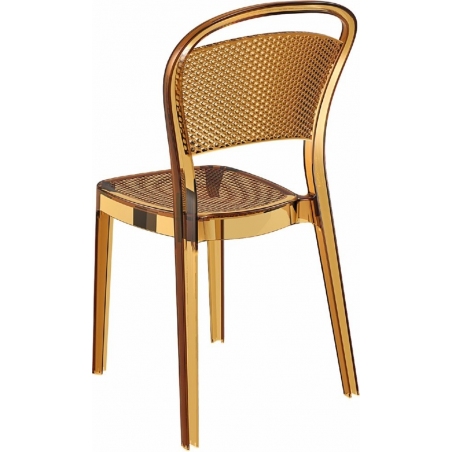 Bee amber transparent polypropylene chair Siesta