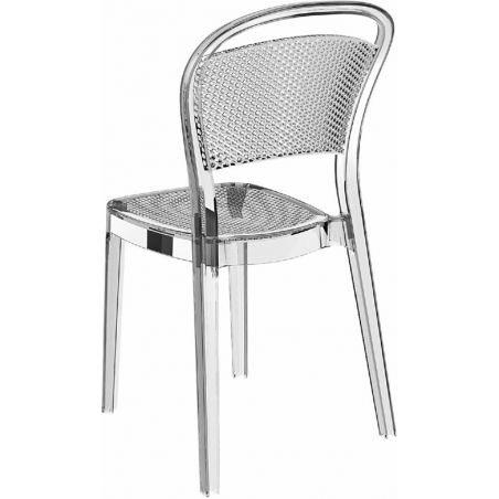 Krzesło przezroczyste z tworzywa Bee Siesta