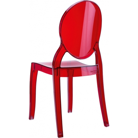 Krzesło dziecięce Baby Elizabeth Czerwony przeźroczysty Siesta