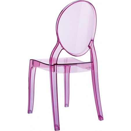 Baby Elizabeth pink transparent children's chair Siesta