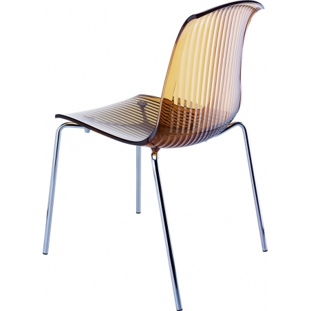 Allegra amber transparent polypropylene chair Siesta